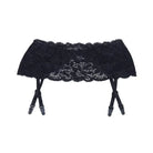 Shirley Of Hollywood Garter Belt One Size Fits Most / Black Shirley of Hollywood Stretch Lace Garter Belt at the Haus of Shag