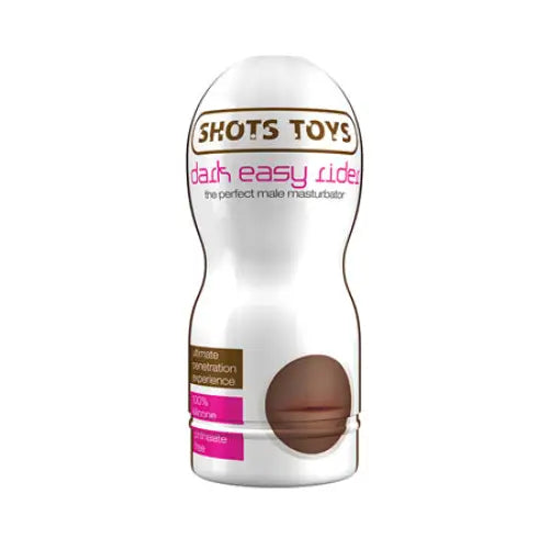 Shots Dark Easy Rider Mouth Masturbator Brown - Manual Stroker