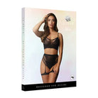 Shots Le Desir Bliss 2-Piece Fishnet Bra & Gartered Panty Set Black O/S - Lingerie Set