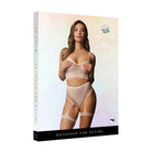 Shots Le Desir Bliss 2-Piece Fishnet Bra & Gartered Panty Set Pink O/S - Lingerie Set