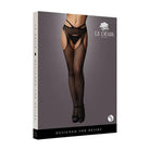 Shots Le Desir Suspender Pantyhose With Strappy Waist Black O/S - Pantyhose