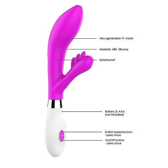 Shots Luminous Agave Silicone 10 Speed Rabbit - Turquoise - Rabbit