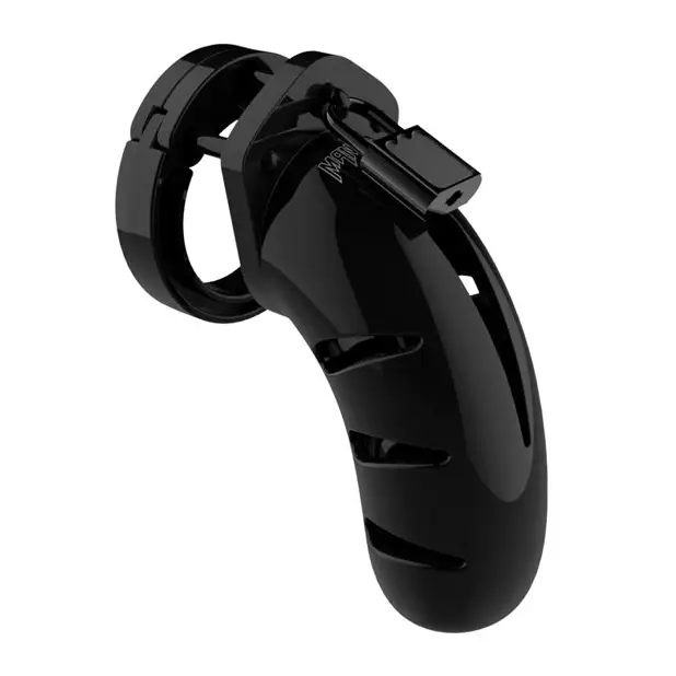 Shots ManCage Model 03 Adjustable 4.5 in. Chastity Cock Cage Black - Cock Cage