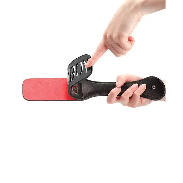 Shots Ouch Bad Boy Paddle - Black handle with red abrasive foot file callus remover