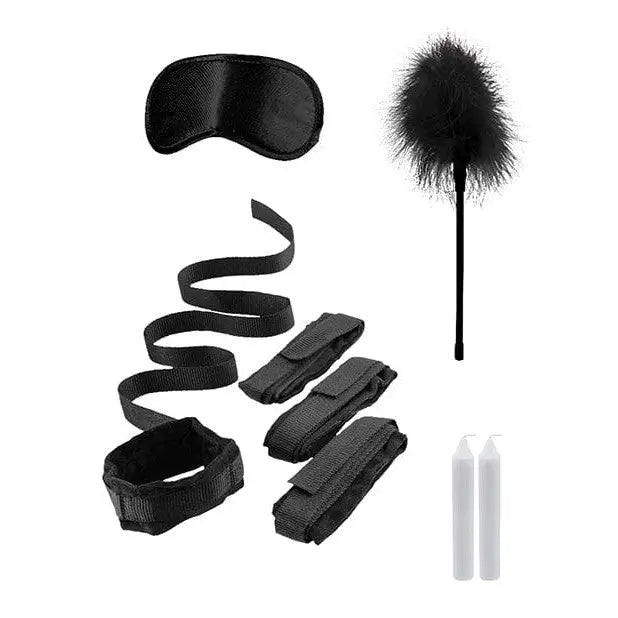 Shots America Bondage Blindfolds & Restraints Shots Ouch Bed Bindings Restraint Kit - Black at the Haus of Shag