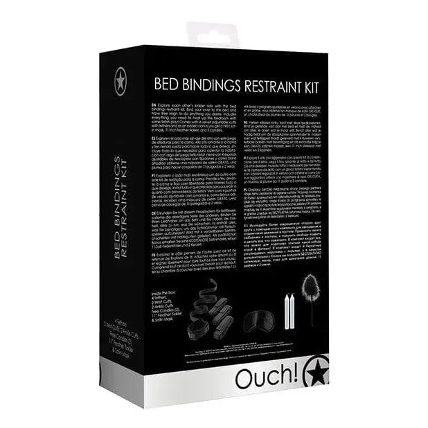 Shots America Bondage Blindfolds & Restraints Shots Ouch Bed Bindings Restraint Kit - Black at the Haus of Shag