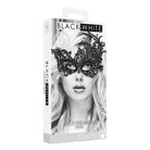 Shots America Lingerie - Packaged Royal Black Shots Ouch Black & White Lace Eye Mask at the Haus of Shag