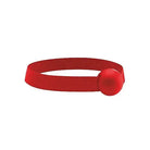 Red Shots Ouch Elastic Ball Gag - Black with a round ball attachment