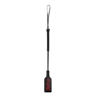 Black riding crop with red ’LOVE’ text, Shots Ouch Love Crop Large - Black