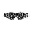 Shots America Bondage Blindfolds & Restraints Shots Ouch Love Street Art Fashion Printed Eye Mask - Black at the Haus of Shag