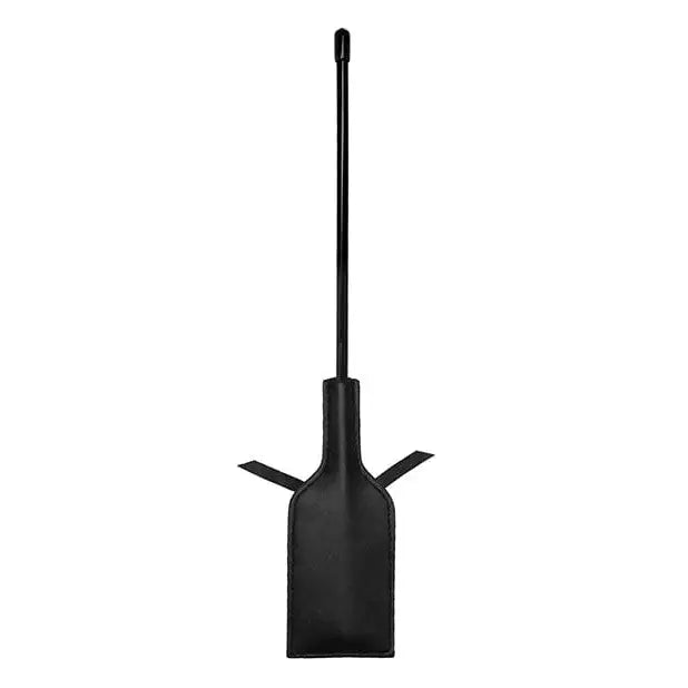 Black fireplace poker with flat end from Shots Ouch Rectangle Crop W/Black Lace Black - Small