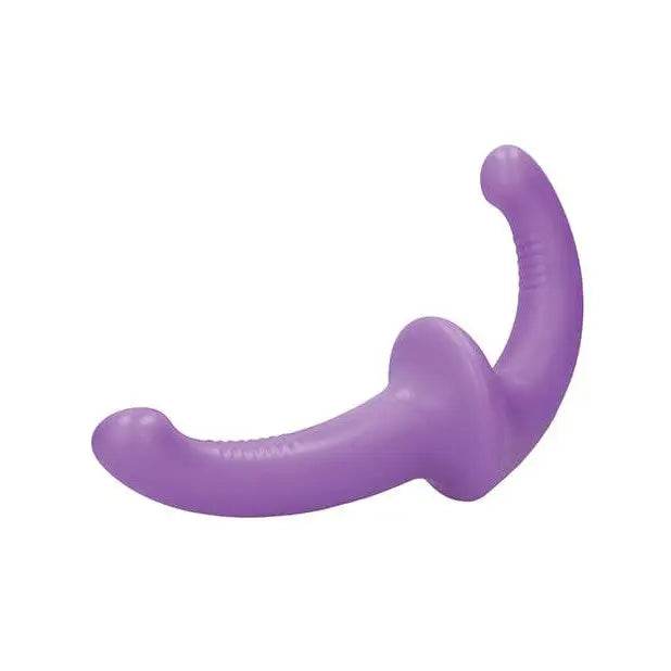 Purple Shots Ouch Silicone Strapless Strap On with a long tail for versatile fun