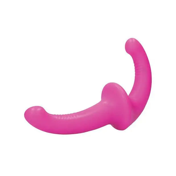 Pink silicone with a long tail from Shots Ouch Silicone Strapless Strap On product