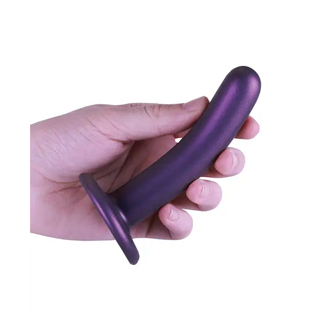 Shots Ouch! Smooth Silicone 5 in. G-Spot Dildo Rose Gold - Realistic Dildo