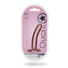 Shots Ouch! Smooth Silicone 5 in. G-Spot Dildo Rose Gold - Rose Gold - Realistic Dildo