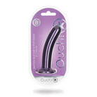 Purple Smooth Silicone G-Spot Dildo Metallic from Shots Ouch!