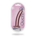 Smooth Silicone 6 in. G-Spot Dildo Metallic Purple - Shots Ouch!