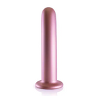 Shots Ouch! Smooth Silicone 7 in. G-Spot Dildo Rose Gold - Realistic Dildo