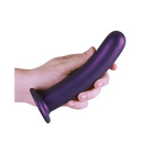 Shots Ouch! Smooth Silicone 7 in. G-Spot Dildo Rose Gold - Realistic Dildo