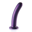 Shots Ouch! Smooth Silicone 7 in. G-Spot Dildo Rose Gold - Realistic Dildo