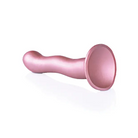 Shots Ouch! Ultra Soft Silicone 7 in. Curvy G-Spot Dildo Metallic Purple - Realistic Dildo