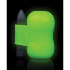 Glowing green ghost-shaped nightlight from Shots Ouch Vibrating Masturbator - Glow In The Dark