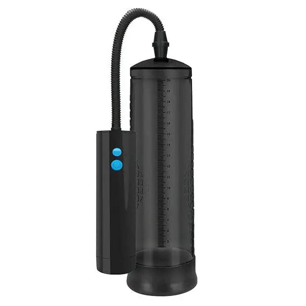 Shots Pumped Rechargeable Extreme Power Pump with Silicone Cock Ring - Black