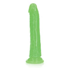 Shots America Dongs & Dildos Shots Realrock 8" Slim  Dildo Glow In The Dark - Neon Green at the Haus of Shag