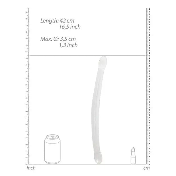 Shots America Dongs & Dildos Shots Realrock Crystal Clear 17" Double Dildo at the Haus of Shag