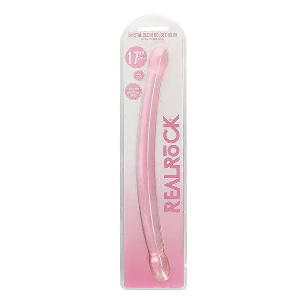 Shots America Dongs & Dildos Pink Shots Realrock Crystal Clear 17" Double Dildo at the Haus of Shag