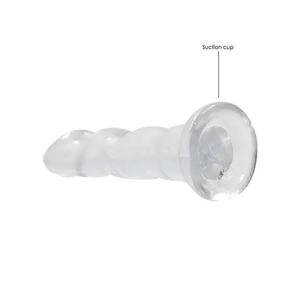 Shots America Dongs & Dildos Transparent Shots Realrock Crystal Clear 7" Rippled Dildo  - Transparent at the Haus of Shag