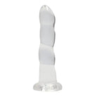 Shots America Dongs & Dildos Transparent Shots Realrock Crystal Clear 7" Rippled Dildo  - Transparent at the Haus of Shag