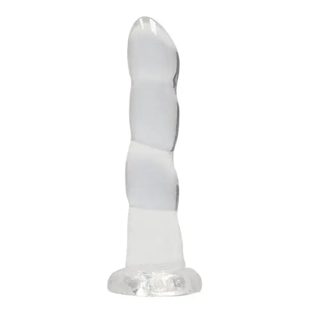 Shots America Dongs & Dildos Transparent Shots Realrock Crystal Clear 7" Rippled Dildo  - Transparent at the Haus of Shag