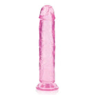 Shots America Dongs & Dildos Pink Shots Realrock Realistic Crystal Clear 11" Straight Dildo at the Haus of Shag