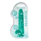 Shots America Dongs & Dildos Turquoise / 8" Shots Realrock Realistic Crystal Clear Dildo W/balls at the Haus of Shag