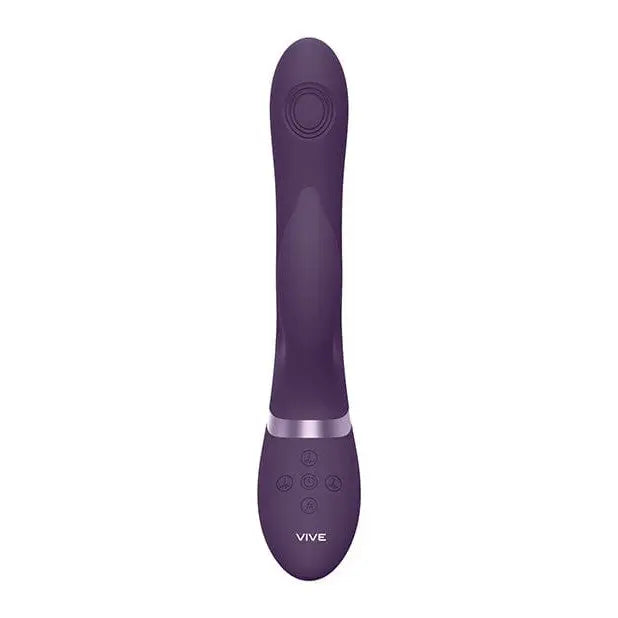 Purple Shots Vive Aimi Pulse G-Spot Rabbit with control buttons at the base