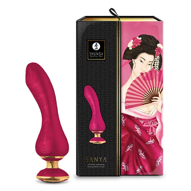 Shunga Sanya Intimate Massager Raspberry - Raspberry - Vibrators