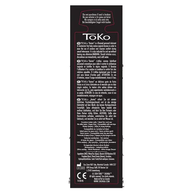 Shunga Toko Aroma Lubricant - 8.5 Oz - Lubricants