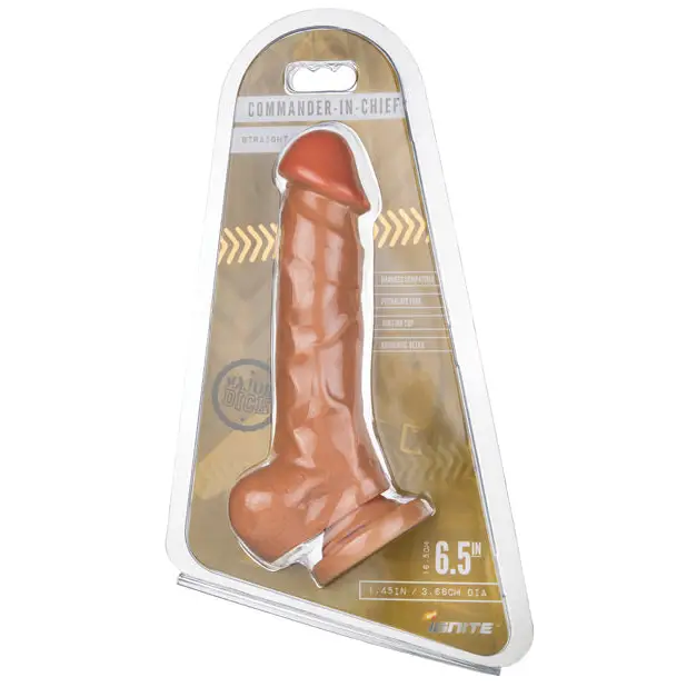 SI Ignite Major Dick Commander In Chief Vanilla - Vanilla - Realistic Dildo