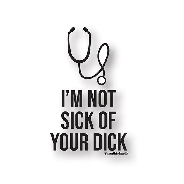 Sick Dick Naughty Sticker - Pack Of 3 - Body Stickers