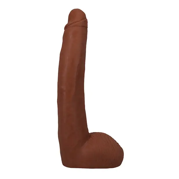 Signature Cocks Alex Jones ULTRASKYN 11 in. Dual Density Dildo with Removable Vac-U-Lock Suction Cup Tan - Alex Jones