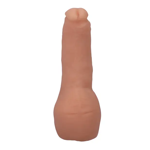 Signature Cocks Transgirls Natalie Mars ULTRASKYN Dual Density 4.5 in. Cock with Penetrable Ass Beige - Realistic Dildo