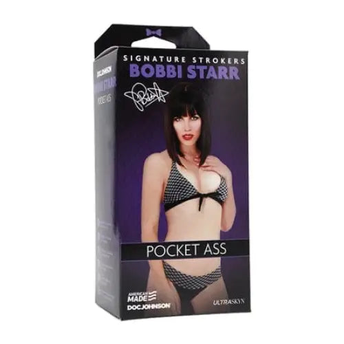 Adult novelty packaging of Signature Stroker Ultraskyn Kristina Rose Pocket Ass