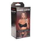 Signature Strokers Ultraskyn Pocket Pussy packaging with a woman in lingerie