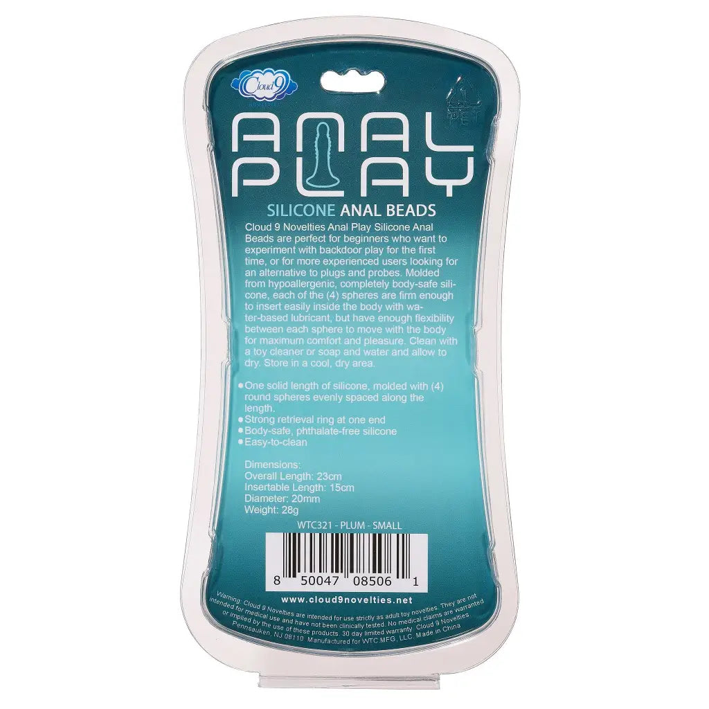 Cloud 9 Silicone Anal Bead - Anal Beads