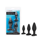 CalExotics Plug Silicone Anal Exerciser Kit - Black at the Haus of Shag