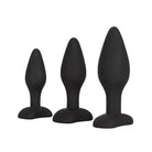 CalExotics Plug Silicone Anal Exerciser Kit - Black at the Haus of Shag