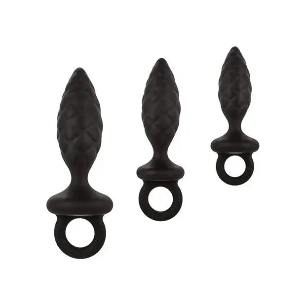 CalExotics Plug Silicone Anal Probe Kit - Black at the Haus of Shag