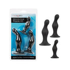 CalExotics Plug Silicone Anal Ripple Kit - Black at the Haus of Shag