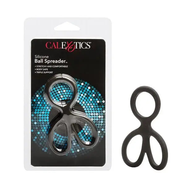 CalExotics Penis Enhancement Silicone Ball Spreader - Black at the Haus of Shag